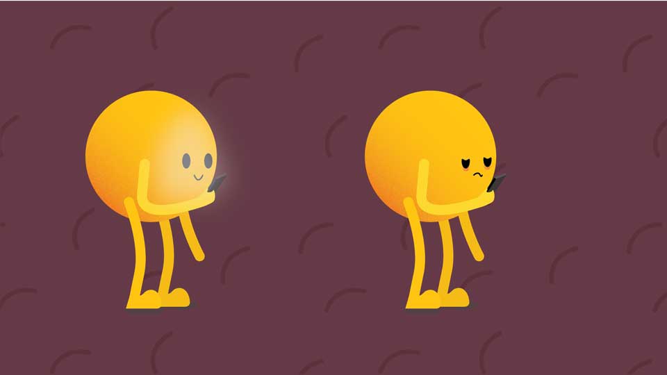 yellow character trapped in purple fog