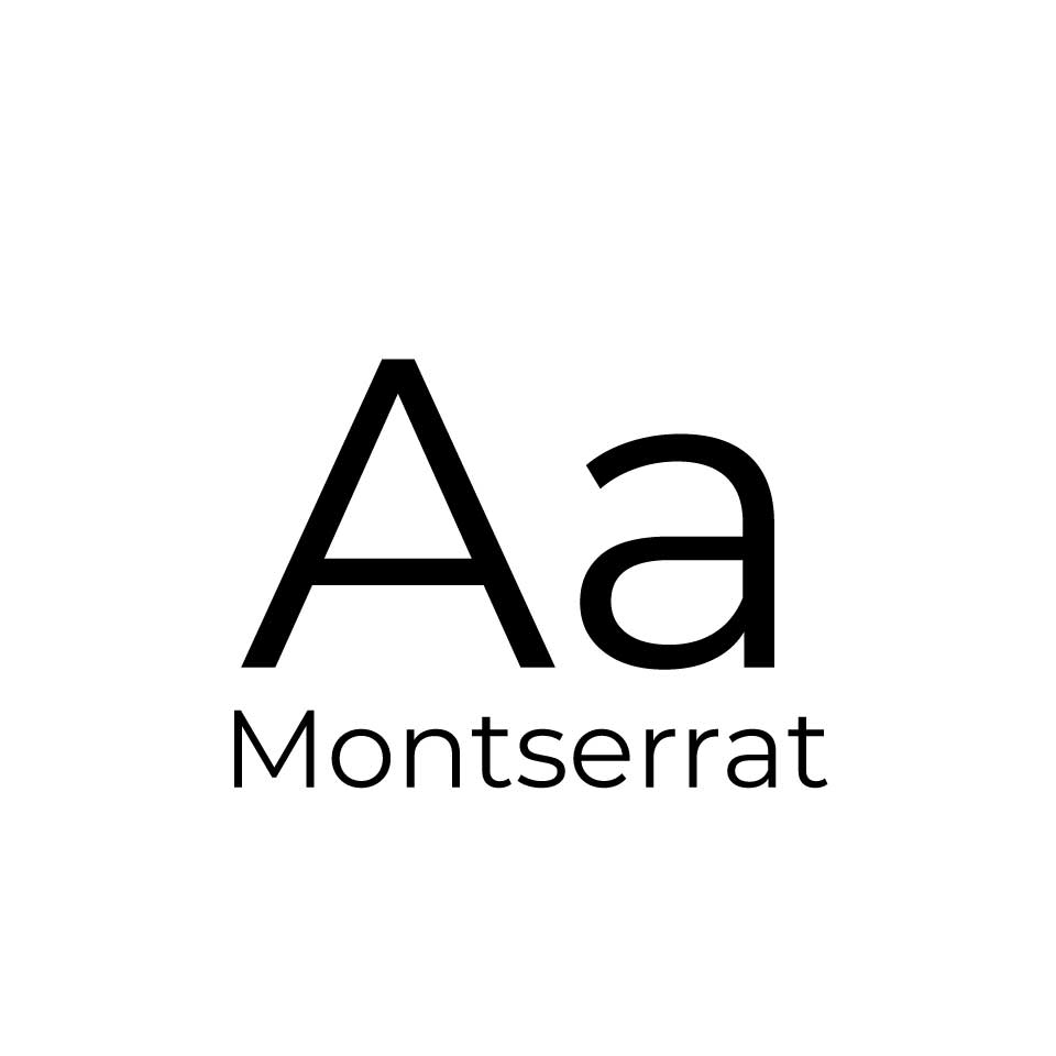 'Aa' in font called Montserrat