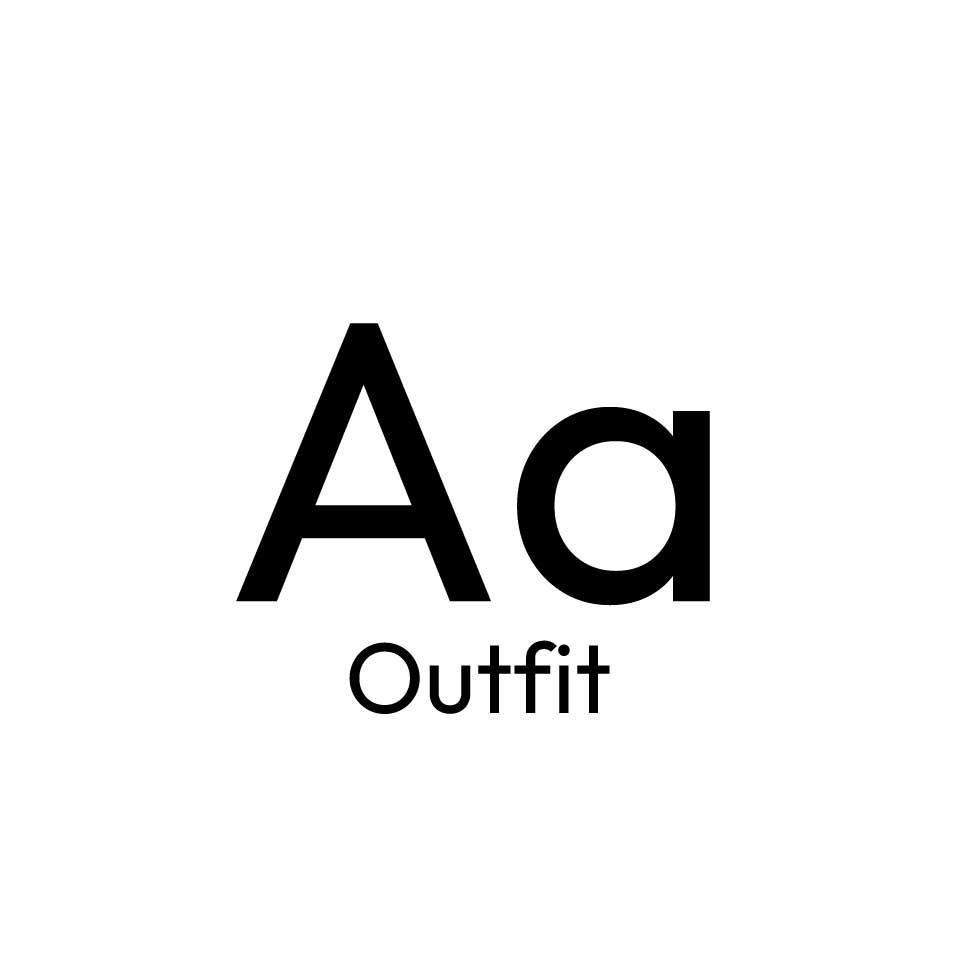 'Aa' in font called Outfit