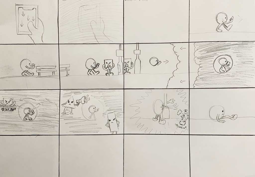 rough storyboard
