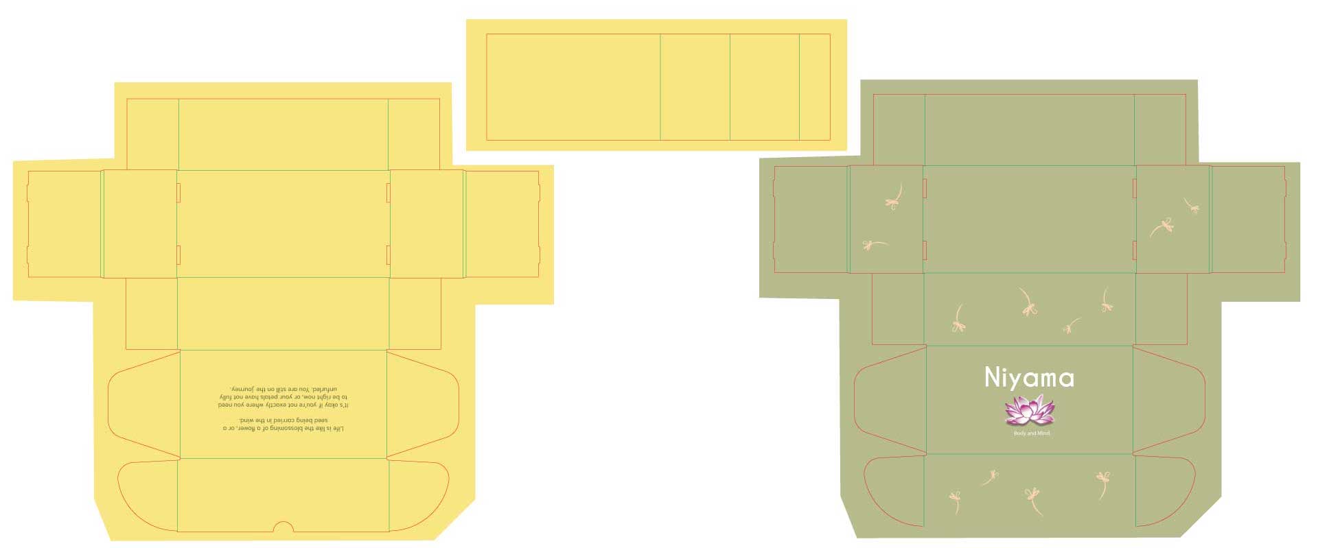 flatplan, green exterior, yellow interior