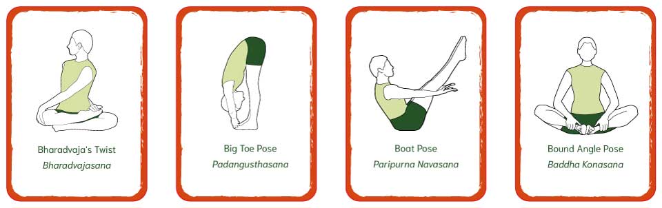 yoga exercise cards